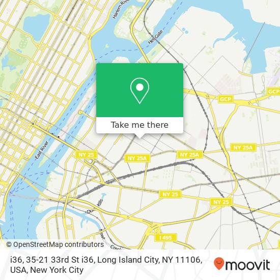 i36, 35-21 33rd St i36, Long Island City, NY 11106, USA map