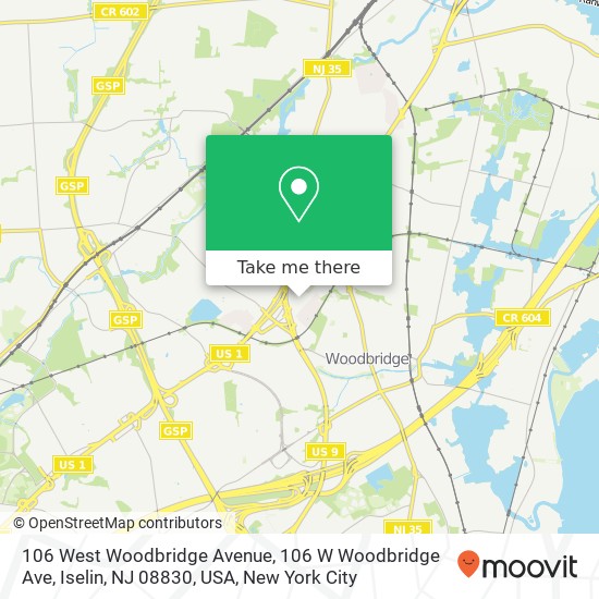 106 West Woodbridge Avenue, 106 W Woodbridge Ave, Iselin, NJ 08830, USA map