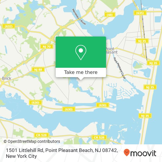 1501 Littlehill Rd, Point Pleasant Beach, NJ 08742 map