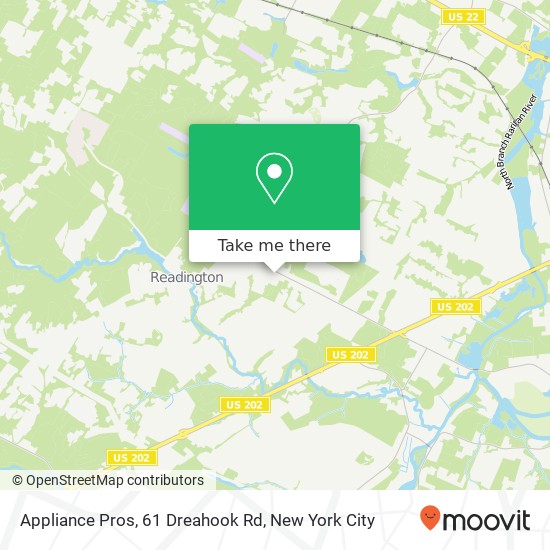Mapa de Appliance Pros, 61 Dreahook Rd