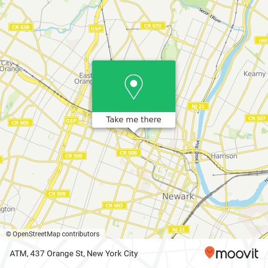 ATM, 437 Orange St map