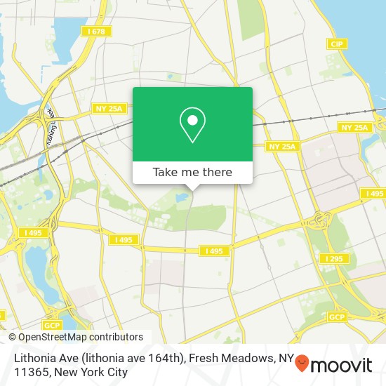 Lithonia Ave (lithonia ave 164th), Fresh Meadows, NY 11365 map