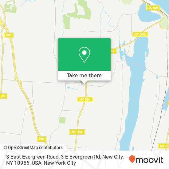 3 East Evergreen Road, 3 E Evergreen Rd, New City, NY 10956, USA map