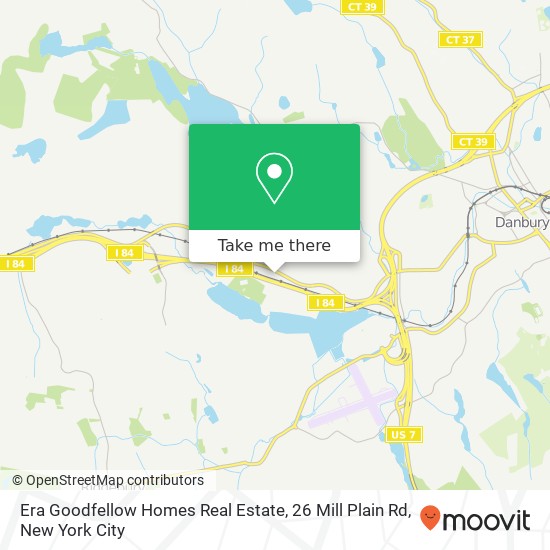 Mapa de Era Goodfellow Homes Real Estate, 26 Mill Plain Rd