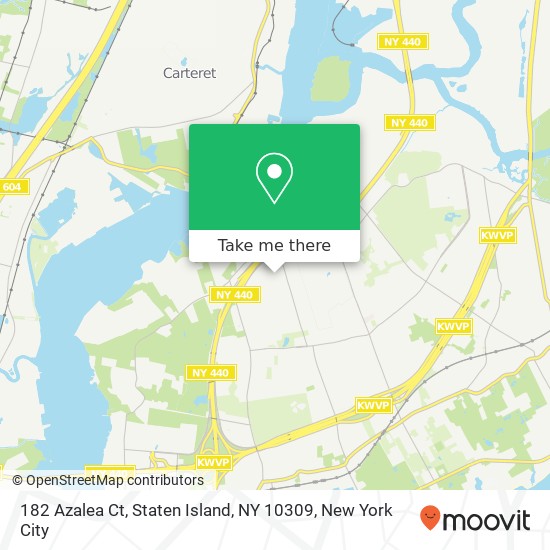 182 Azalea Ct, Staten Island, NY 10309 map
