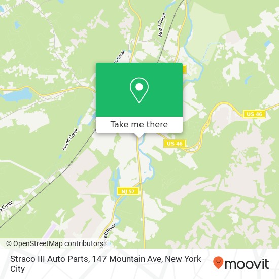 Mapa de Straco III Auto Parts, 147 Mountain Ave