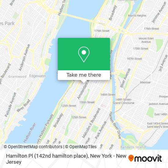 Mapa de Hamilton Pl (142nd hamilton place)