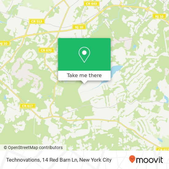 Mapa de Technovations, 14 Red Barn Ln