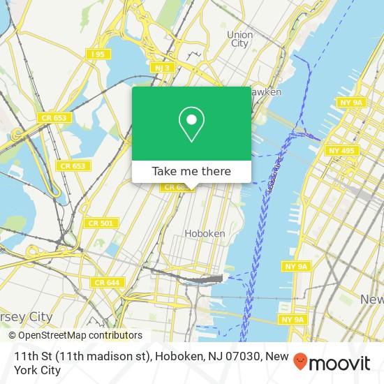 11th St (11th madison st), Hoboken, NJ 07030 map