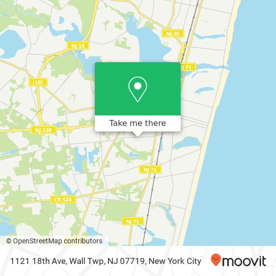 1121 18th Ave, Wall Twp, NJ 07719 map
