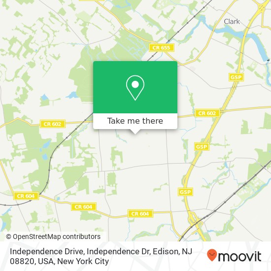 Independence Drive, Independence Dr, Edison, NJ 08820, USA map