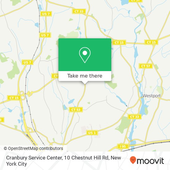 Cranbury Service Center, 10 Chestnut Hill Rd map