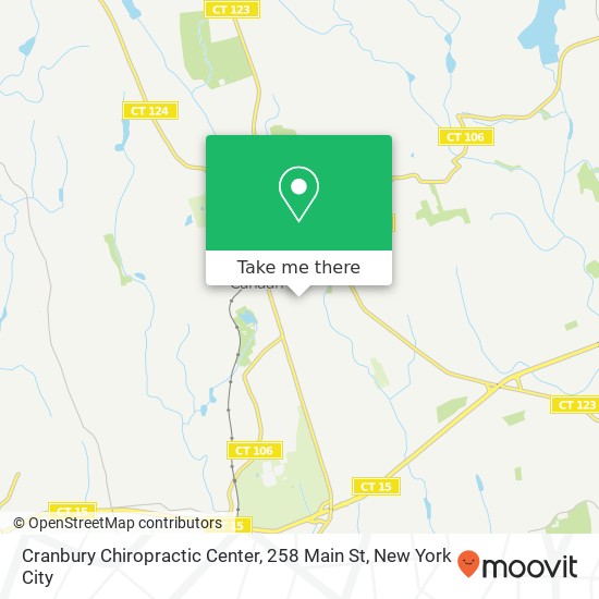 Mapa de Cranbury Chiropractic Center, 258 Main St