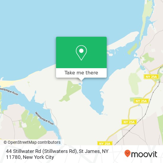 Mapa de 44 Stillwater Rd (Stillwaters Rd), St James, NY 11780