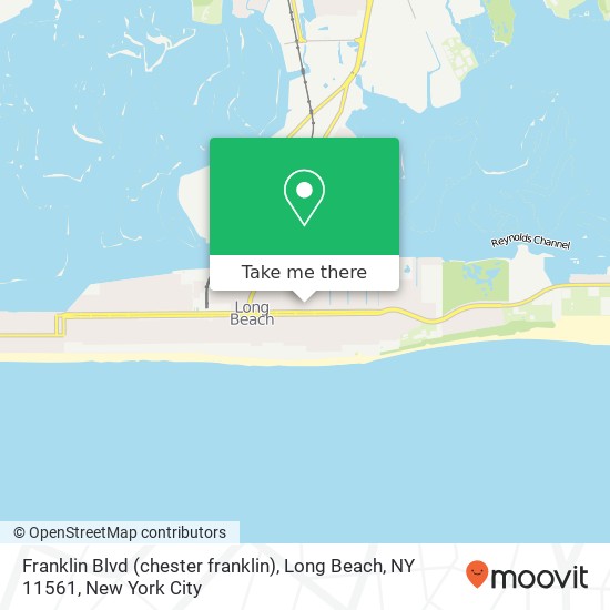 Mapa de Franklin Blvd (chester franklin), Long Beach, NY 11561