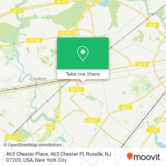 463 Chester Place, 463 Chester Pl, Roselle, NJ 07203, USA map