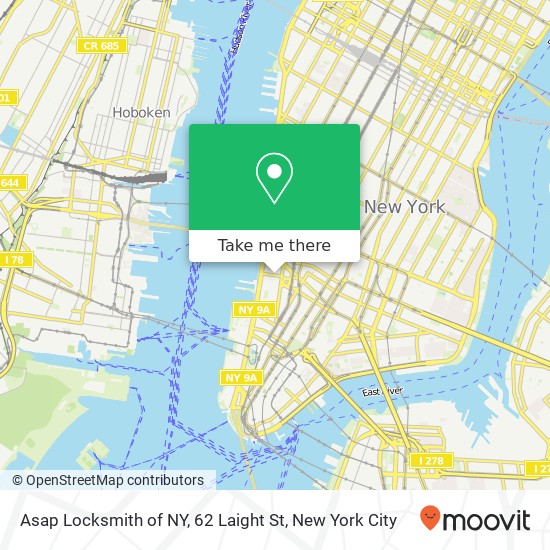 Asap Locksmith of NY, 62 Laight St map