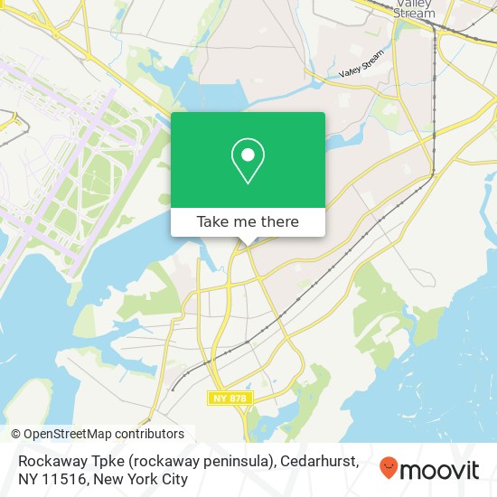 Mapa de Rockaway Tpke (rockaway peninsula), Cedarhurst, NY 11516
