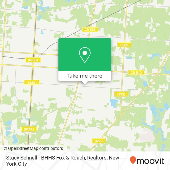 Mapa de Stacy Schnell - BHHS Fox & Roach, Realtors, 1450 E Chestnut Ave