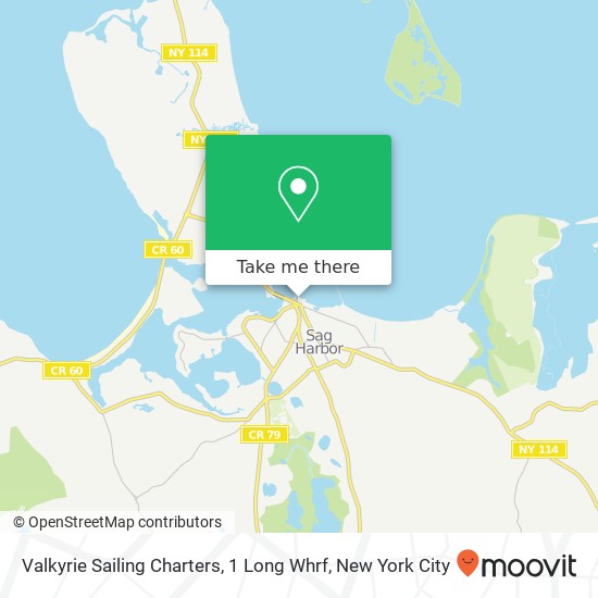 Valkyrie Sailing Charters, 1 Long Whrf map