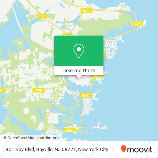 401 Bay Blvd, Bayville, NJ 08721 map