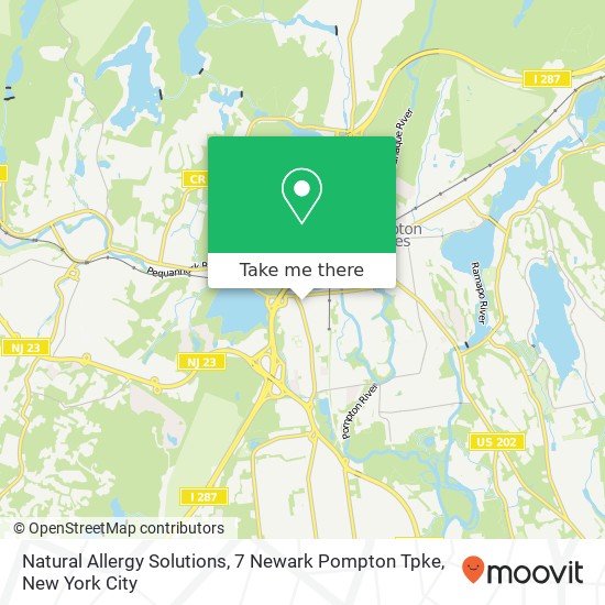 Natural Allergy Solutions, 7 Newark Pompton Tpke map
