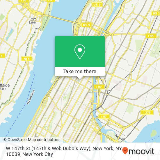 W 147th St (147th & Web Dubois Way), New York, NY 10039 map