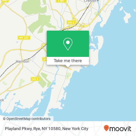 Mapa de Playland Pkwy, Rye, NY 10580