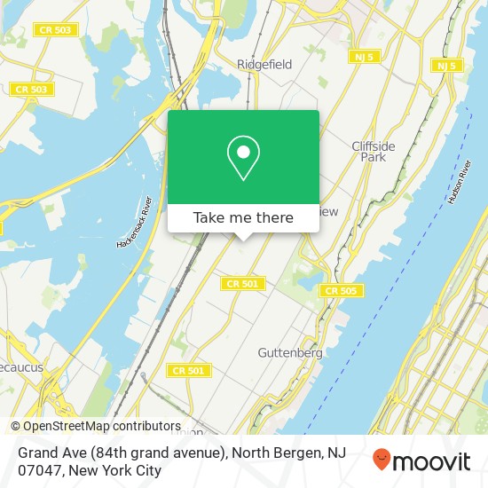 Grand Ave (84th grand avenue), North Bergen, NJ 07047 map