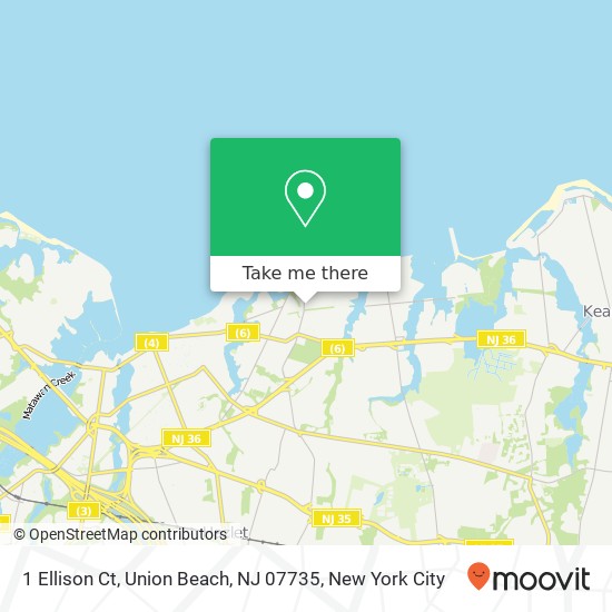 1 Ellison Ct, Union Beach, NJ 07735 map