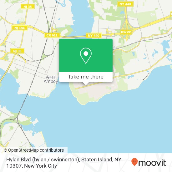 Mapa de Hylan Blvd (hylan / swinnerton), Staten Island, NY 10307