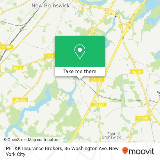 PFT&K Insurance Brokers, 86 Washington Ave map