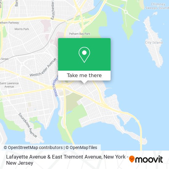 Lafayette Avenue & East Tremont Avenue map