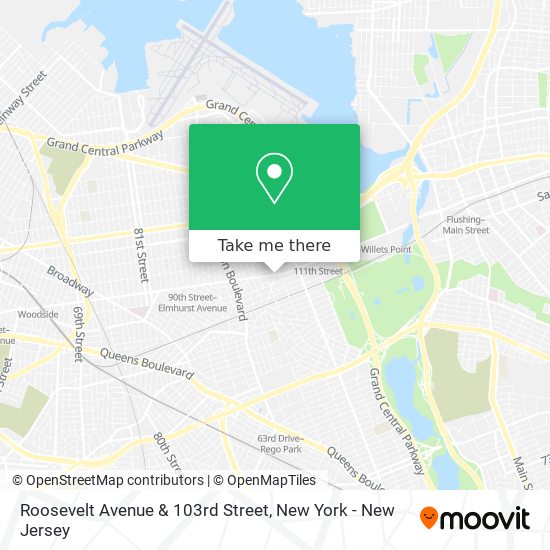 Roosevelt Avenue & 103rd Street map