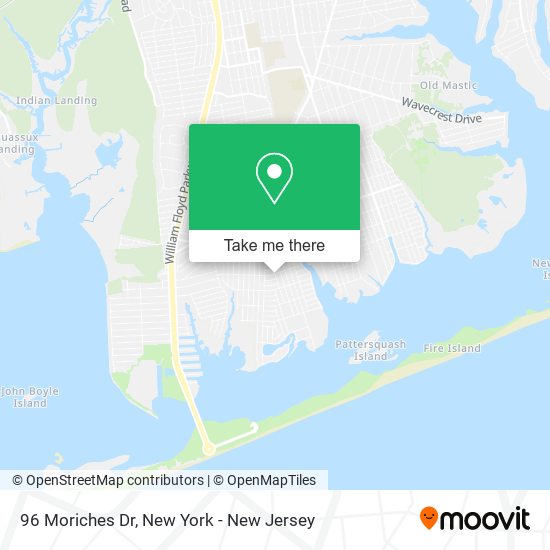 96 Moriches Dr map