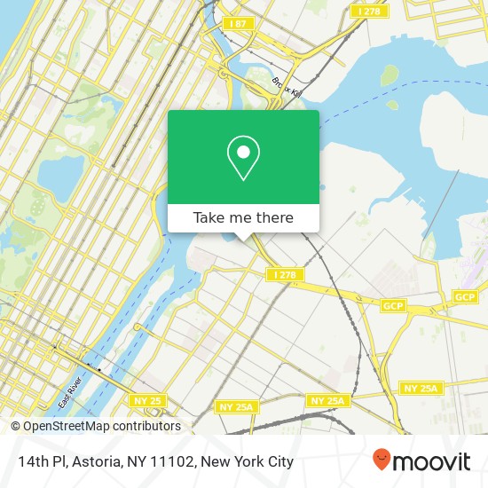 14th Pl, Astoria, NY 11102 map