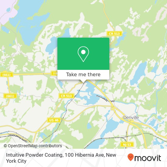 Mapa de Intuitive Powder Coating, 100 Hibernia Ave
