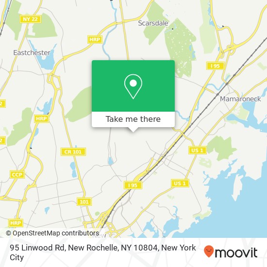 95 Linwood Rd, New Rochelle, NY 10804 map