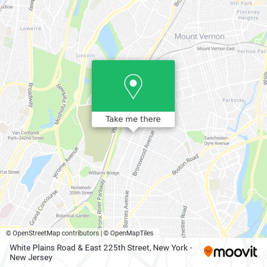 White Plains Road & East 225th Street map
