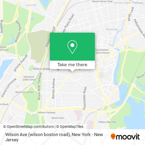 Mapa de Wilson Ave (wilson boston road)