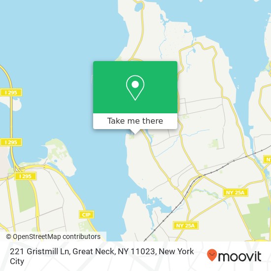 Mapa de 221 Gristmill Ln, Great Neck, NY 11023