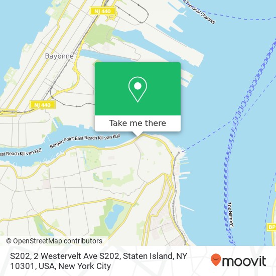 Mapa de S202, 2 Westervelt Ave S202, Staten Island, NY 10301, USA