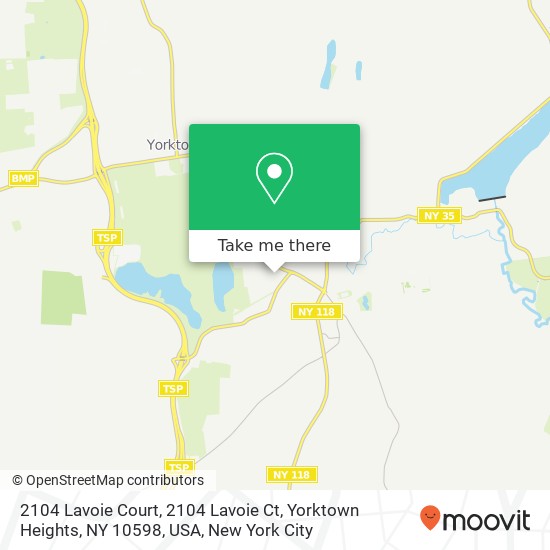 2104 Lavoie Court, 2104 Lavoie Ct, Yorktown Heights, NY 10598, USA map