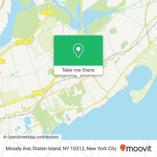 Mapa de Mosely Ave, Staten Island, NY 10312