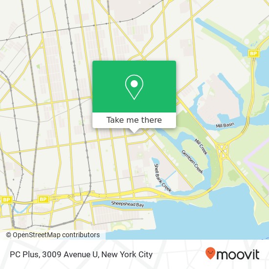 Mapa de PC Plus, 3009 Avenue U