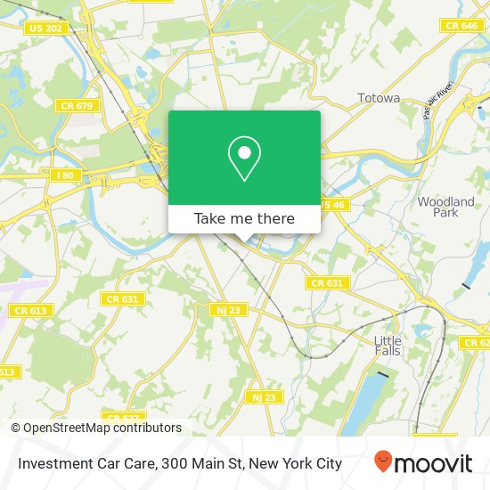 Investment Car Care, 300 Main St map