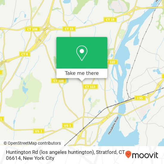 Huntington Rd (los angeles huntington), Stratford, CT 06614 map
