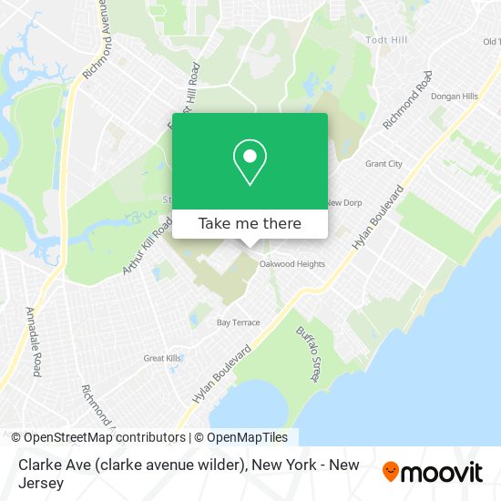 Mapa de Clarke Ave (clarke avenue wilder)