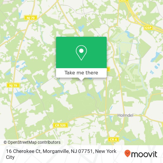 16 Cherokee Ct, Morganville, NJ 07751 map