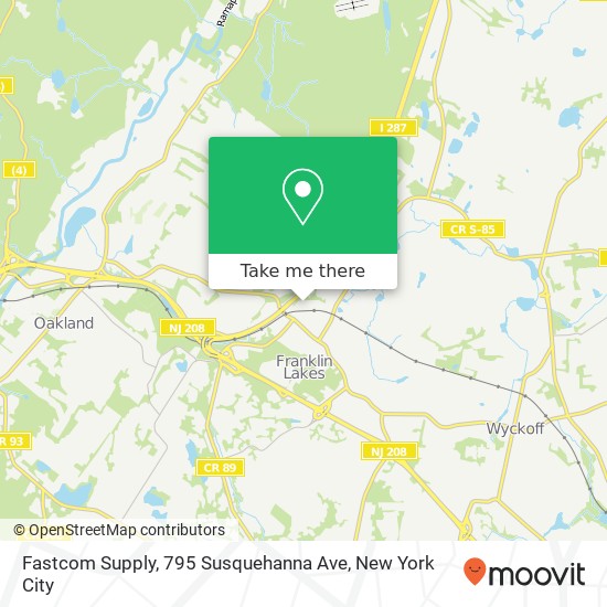 Mapa de Fastcom Supply, 795 Susquehanna Ave